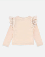 Angel’s face Carina Sequin Lace Bow Top