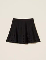 Twinset openwork knit skirt