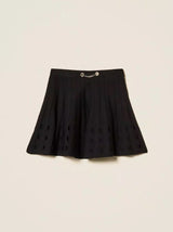 Twinset openwork knit skirt