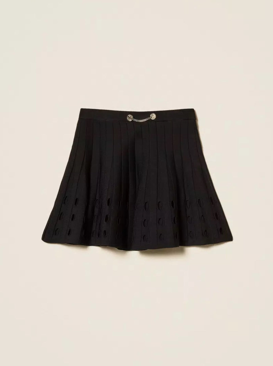 Twinset openwork knit skirt