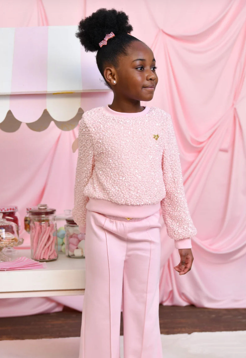 Angel’s face Risa Bootleg Trouser Pink