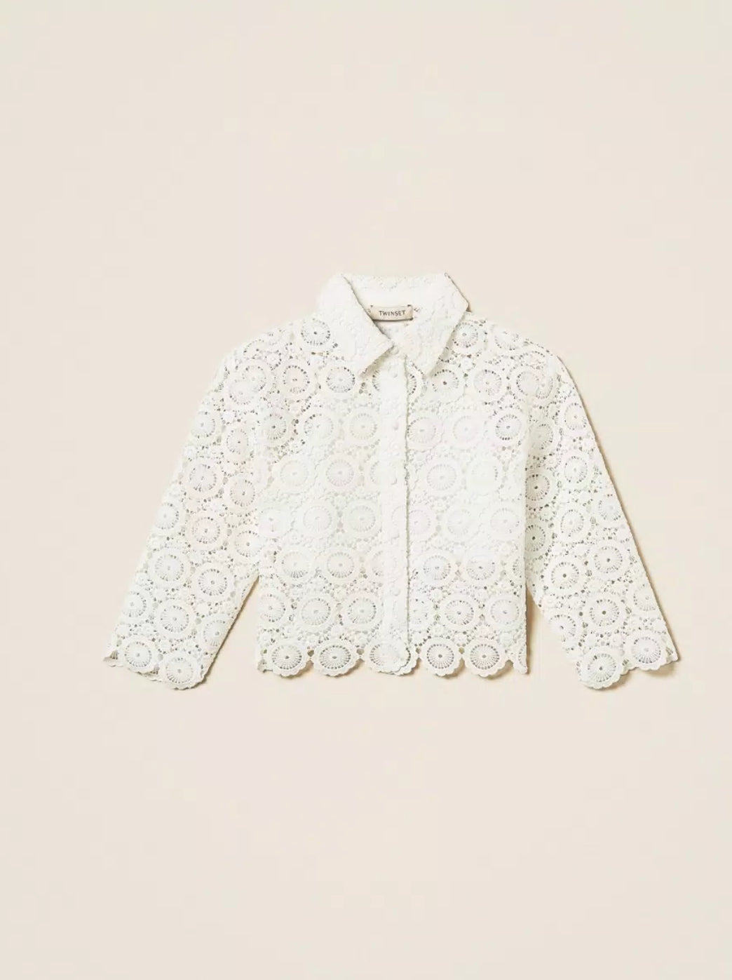 Twinset blouse met ondertop