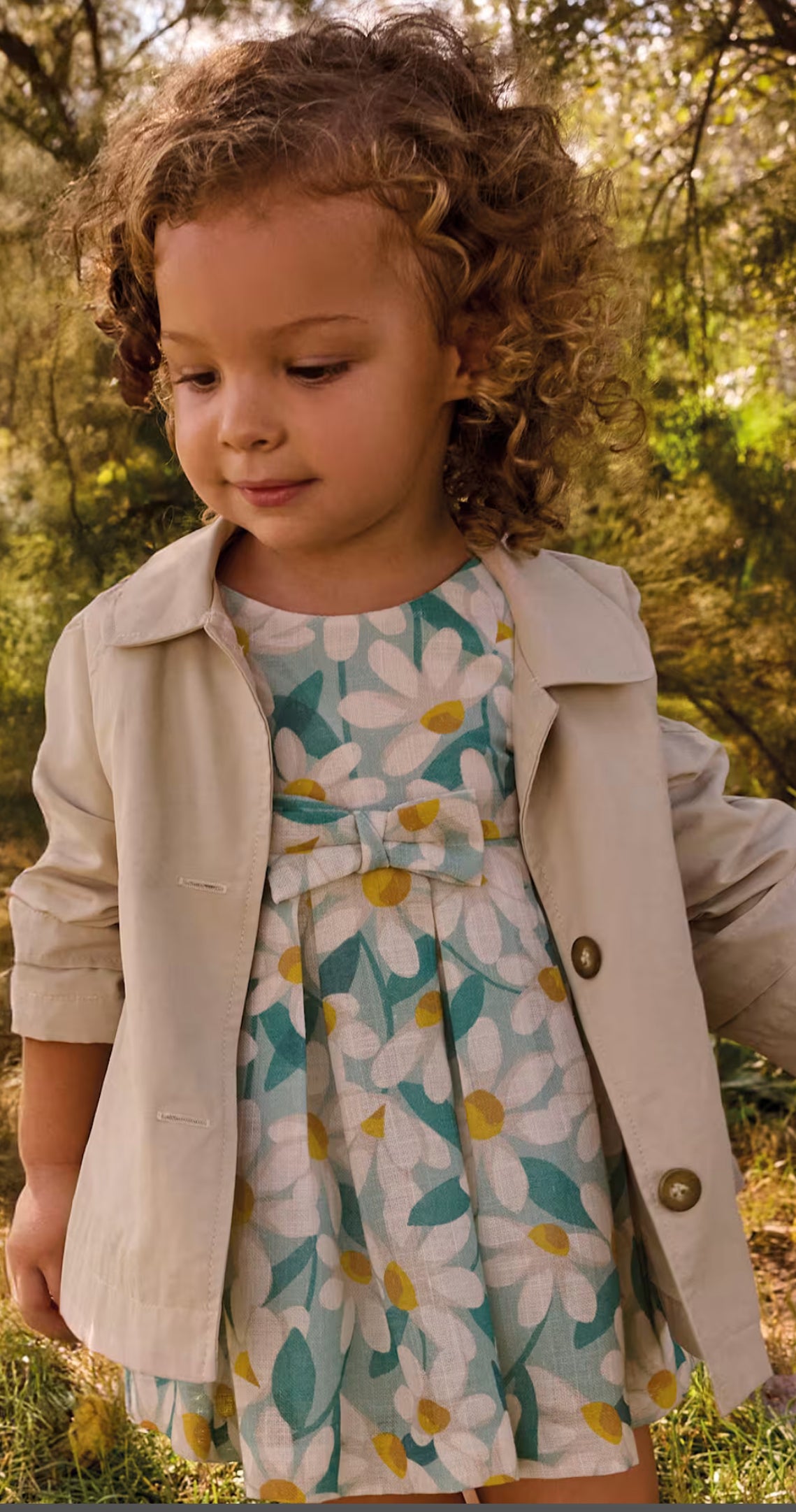 Mayoral baby trench coat