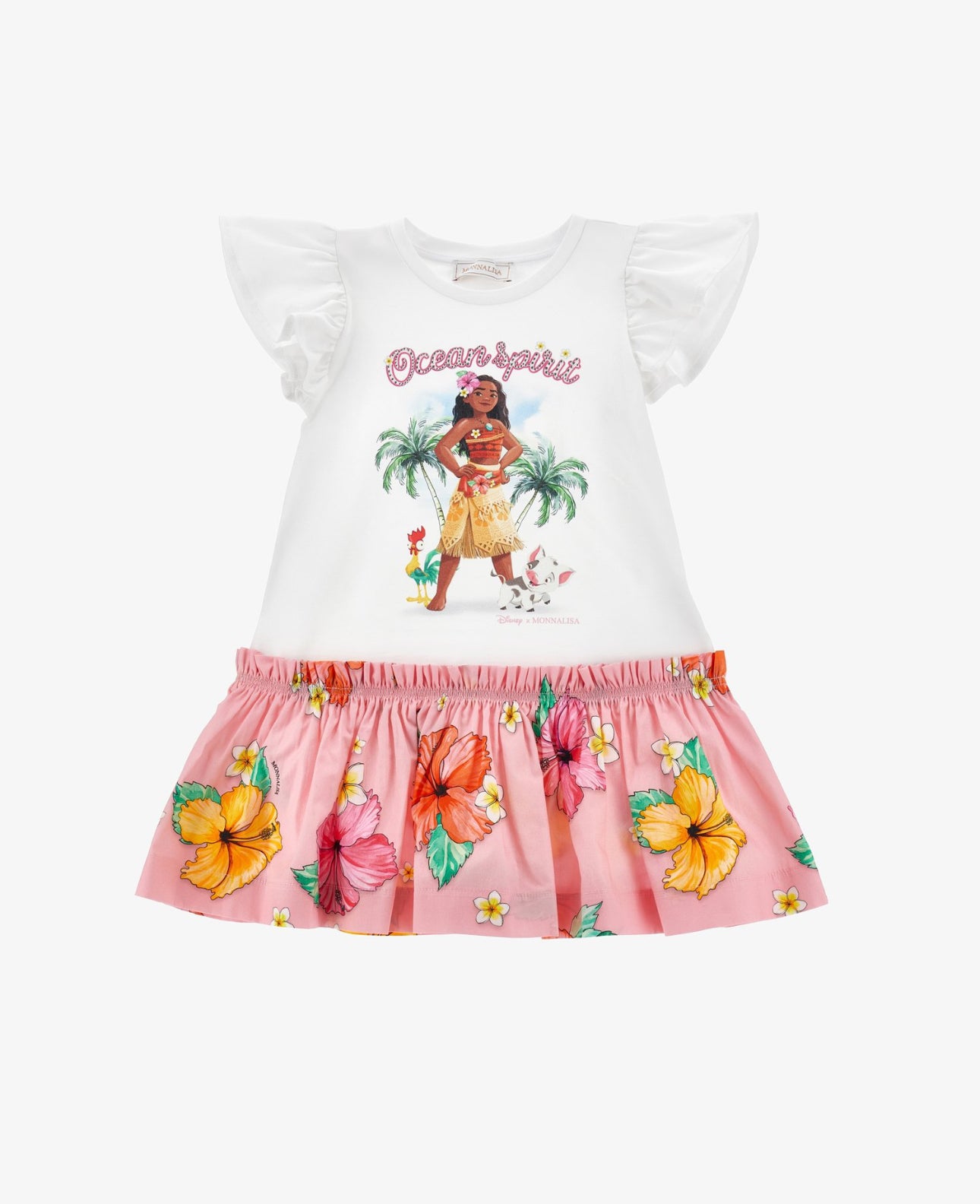 Monnalisa x moana jersey jurk