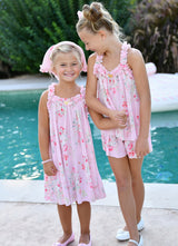 Angel’s face Fortuna Posy Print Pleated Shorts Pale Pink