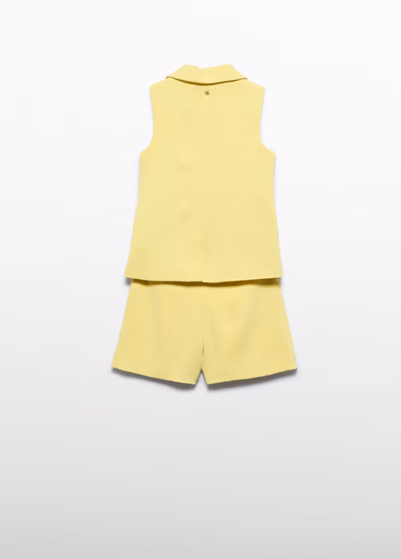 Abel & lula gilet en short set
