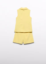 Abel & lula gilet en short set