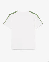T-shirt met logostreep