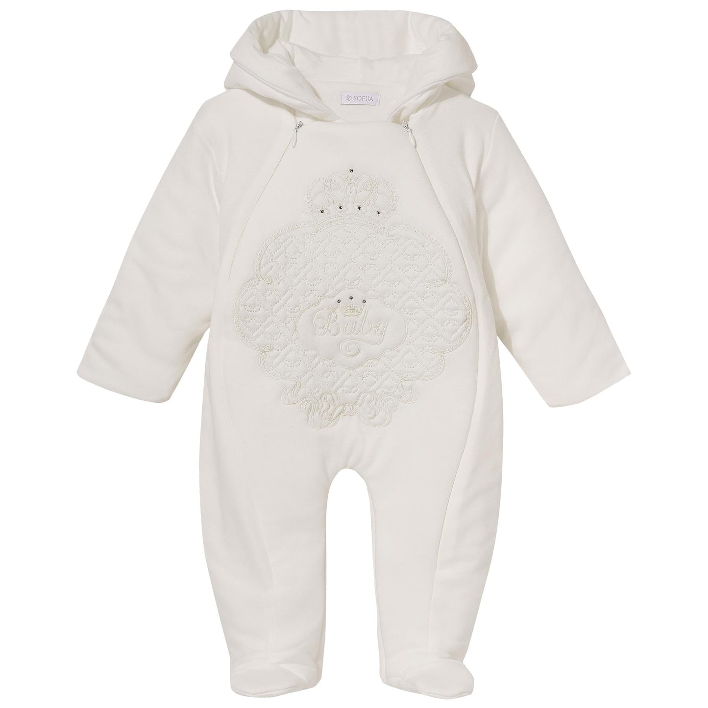 Sofija baby bambini padded pramsuit