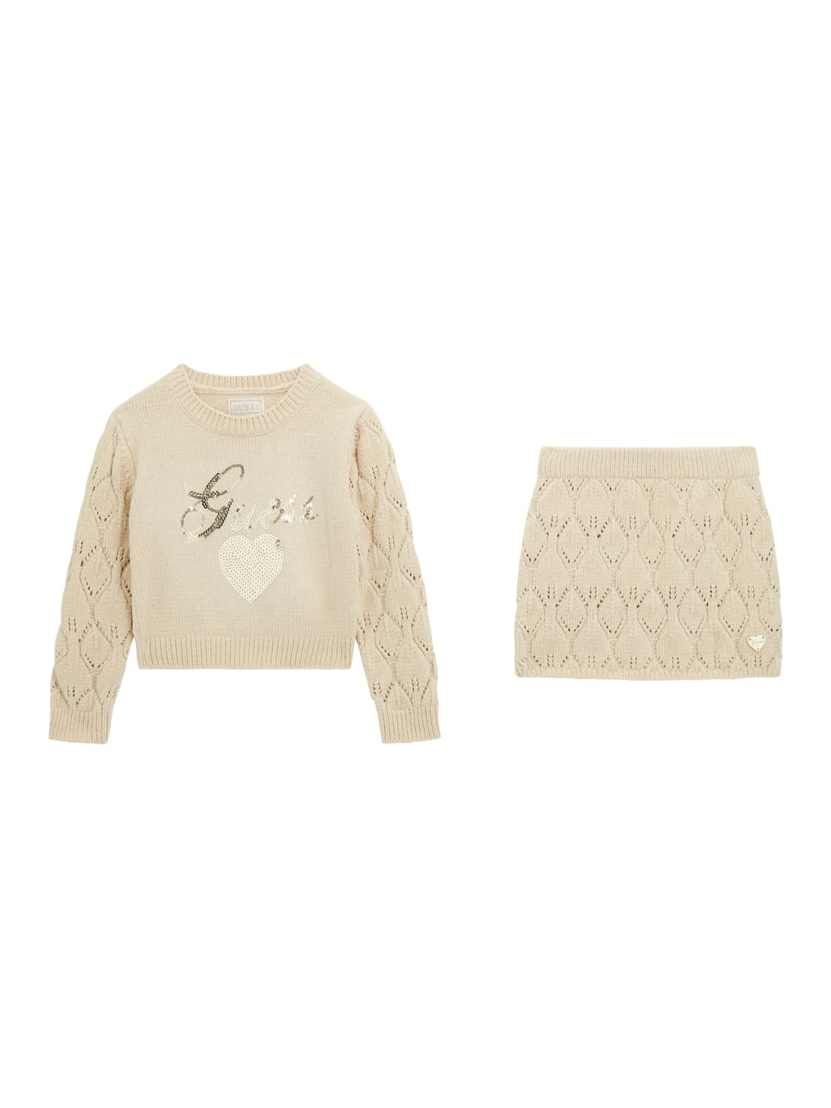 Guess Set LS Sweater + Sweater Skirt