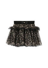 Leopard Skirt Black