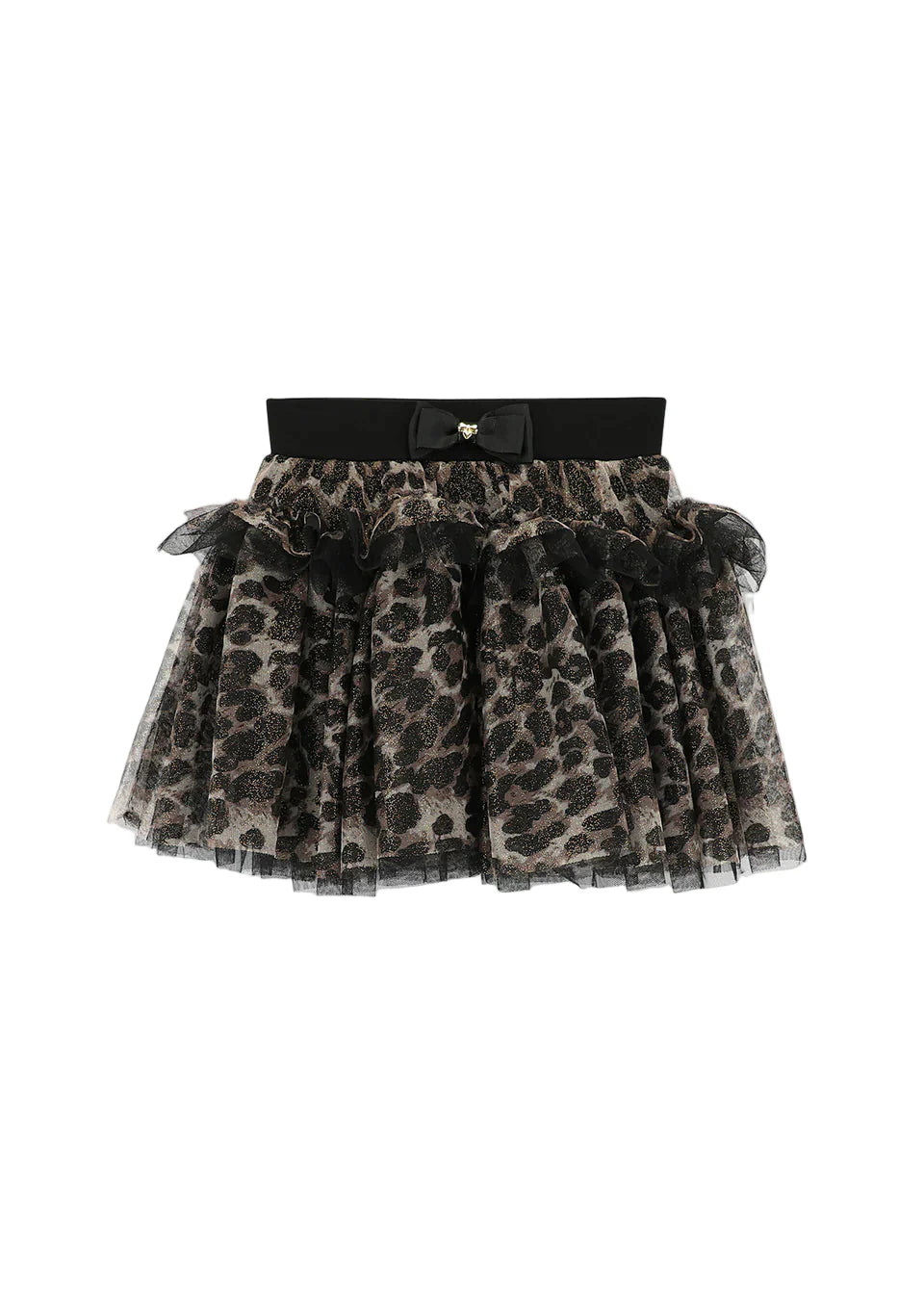 Leopard Skirt Black