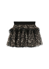 Leopard Skirt Black