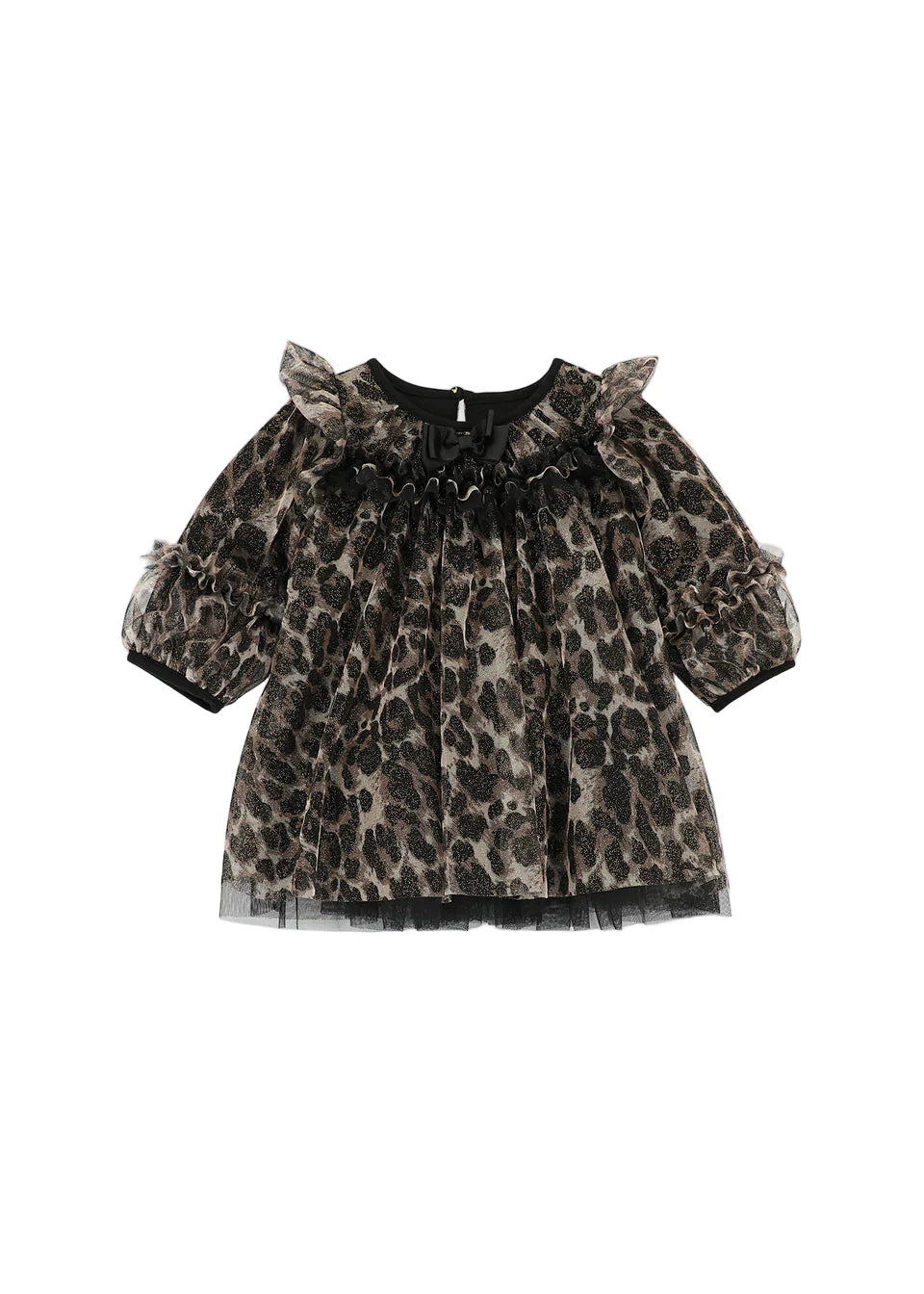 Baby Leopard Dress Black