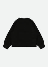 Sweat With Leopard Tulle Bow Black