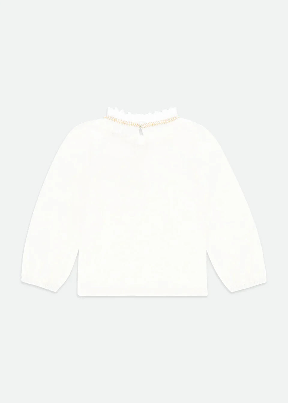 Pleated Collar Top Snowdrop