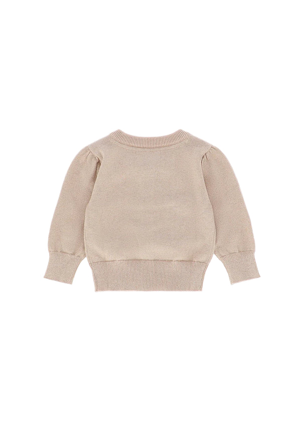 Nikki Metallic Cardigan Gold
